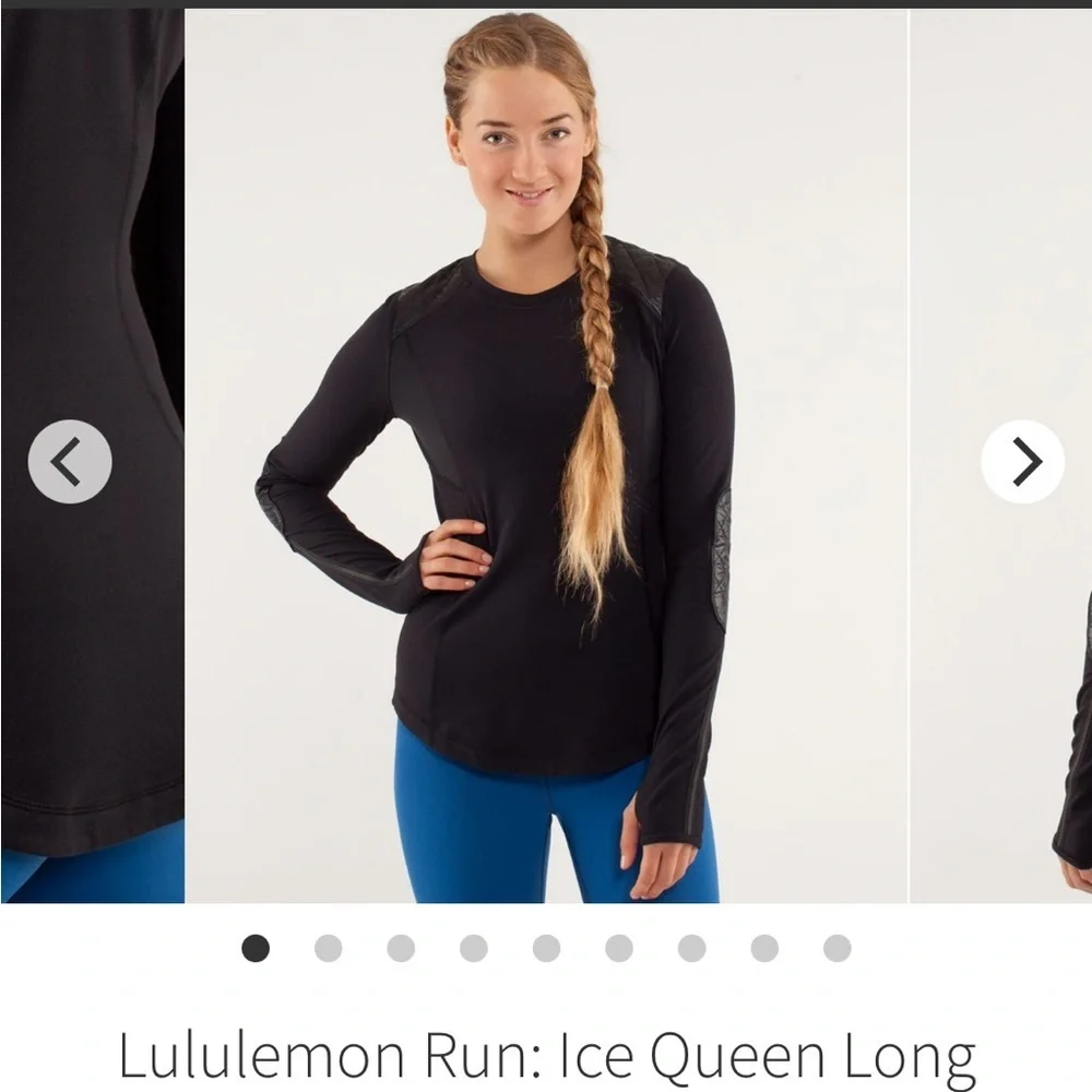 Lululemon Run Ice Queen Long Sleeve Black Size 6